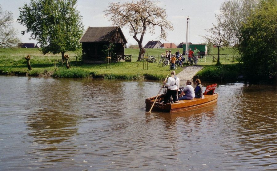 Fähre Kronsnest auf der Krückau in Schleswig-Holstein