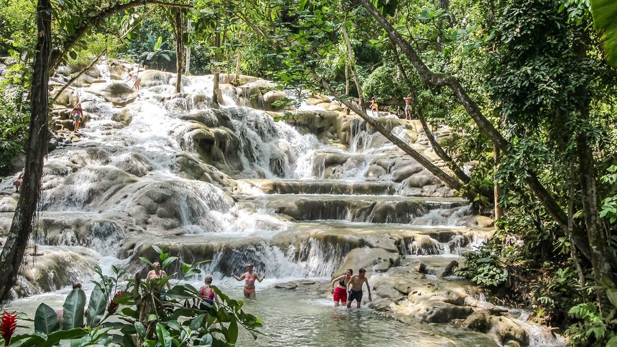 Dunn’s River Falls auf Jamaika