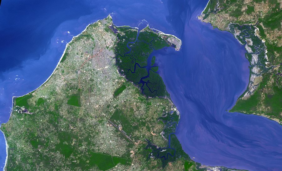 Banjul aus der Luft