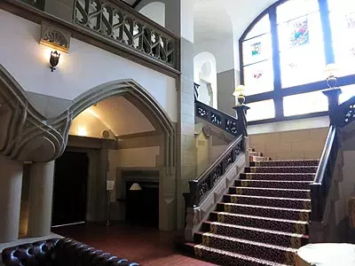 Recepción de la villa